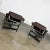 Le Corbusier, Jeanneret, Perriand Pair Chaise Lounge Chairs Brown Leather & Chrome & Black Steel Bases Style of Le Corbusier Lc4 For Sale - Image 4 of 13