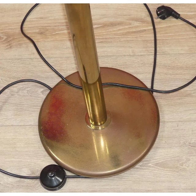 Brown Golden Mushroom Floor Lamp with Brown Shade from Cosack Leuchten, 1970s For Sale - Image 8 of 11