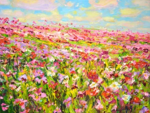 Summer, Summer.Modern Original Painting.