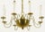 Metal Hand-Spun Brass Eight-Light Chandelier With Delicate Arms For Sale - Image 7 of 9