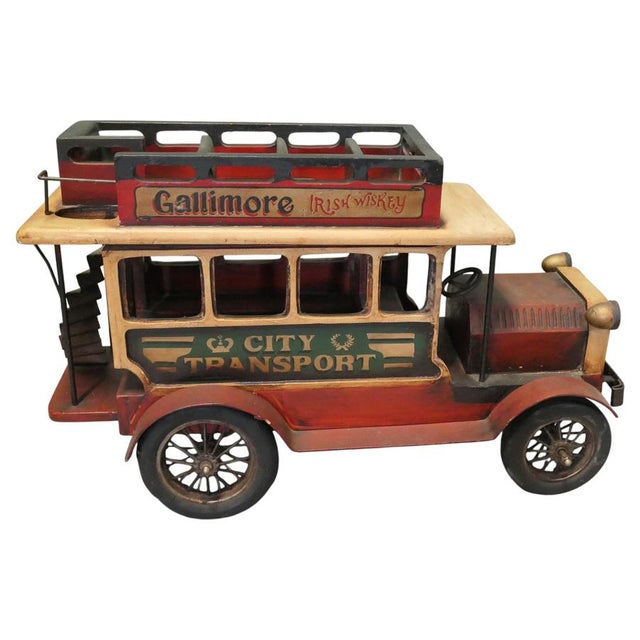 Vintage Model Double Decker Bus, 1970 For Sale - Image 9 of 9