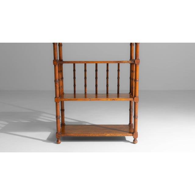 Mid 20th Century 20th Century French Faux Bamboo Étagère For Sale - Image 5 of 18