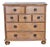 Late 20th Century Baker Furniture Milling Roads Knotty Pine Chest of Drawers Ebonized Highlights For Sale