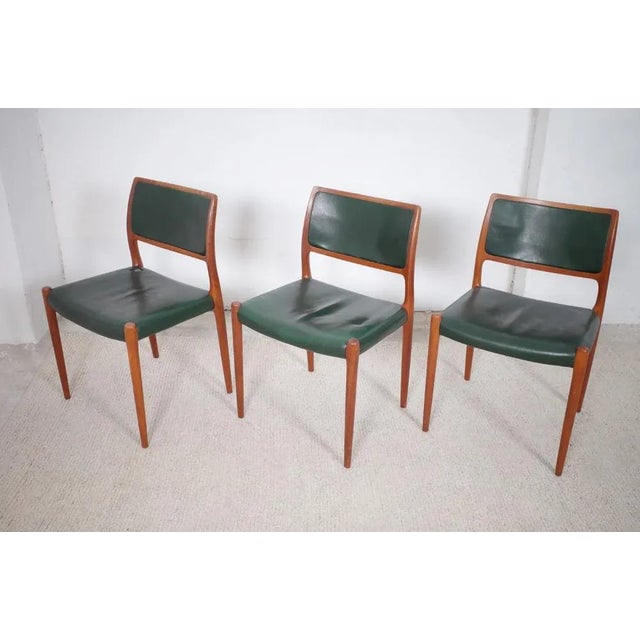 Danish Model 80 Dining Chairs by Niels O. Møller, 1960s, Set of 3 For Sale - Image 11 of 11