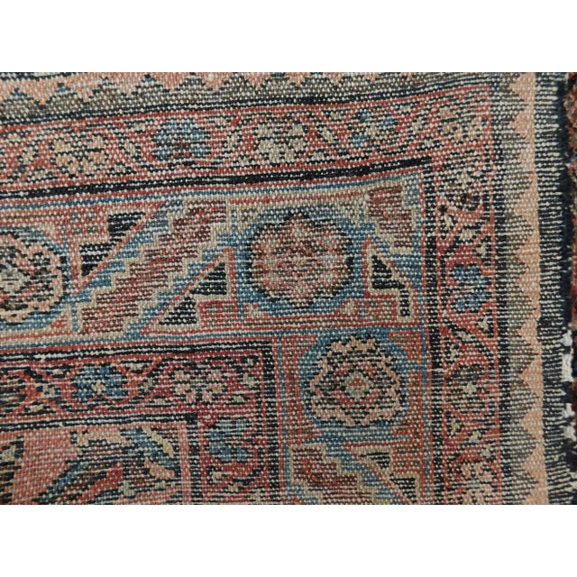 1930s Antique Handmade Persian Rug 4'4"x 6'7" For Sale - Image 11 of 13