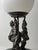 Art Nouveau Figurative Table Lamp with Etched Glass Globe, 1910 For Sale - Image 6 of 8