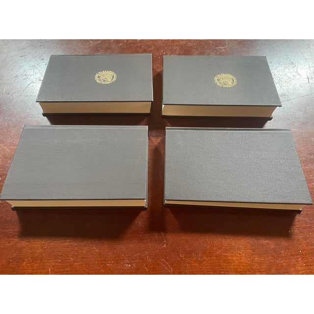 1990s Vintage Books - Brown and Gold Decorative - Set of 4 For Sale - Image 5 of 6