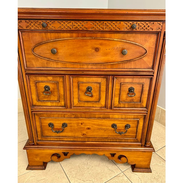 American Late 20th Century Pine Three Drawer Chest For Sale - Image 3 of 7