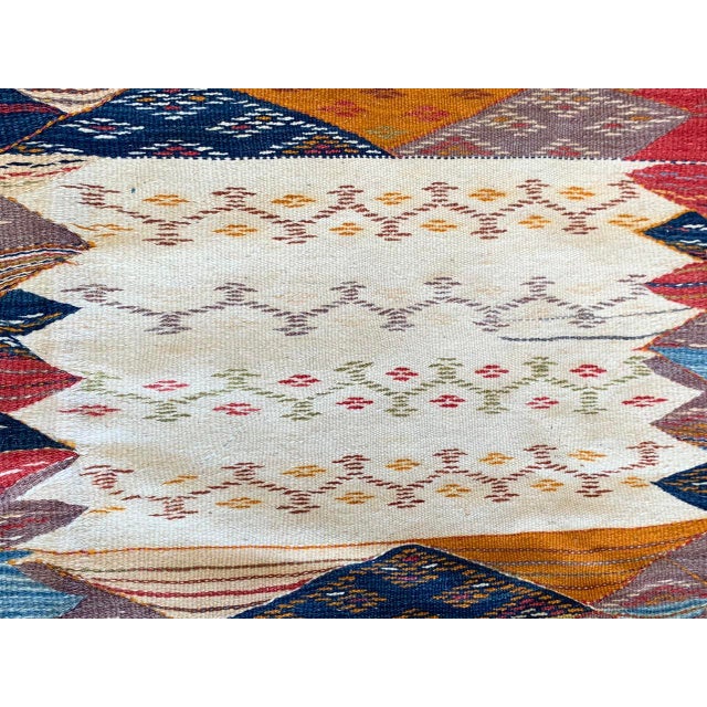 Moroccan Wool Flat Weave Zanafi Tribal Rug6 X 10' Chairish