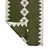 Handmade New Zealand Wool Dhurrie Runner, Olive Green and Cream Geometric Runner Rug- 2'x10' For Sale - Image 10 of 12