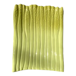 1970s Lime Avocado Green Asparagus Platter