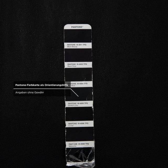 Black Volare Ottoman in Black Leather from Koinor For Sale - Image 8 of 11