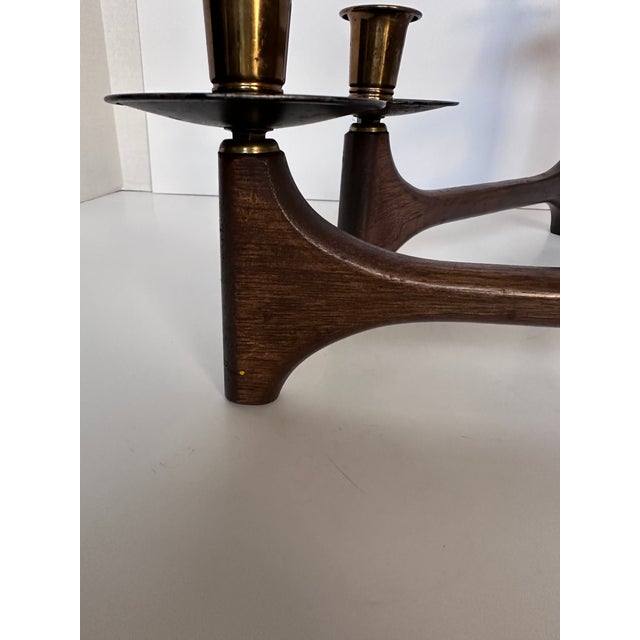Wood Danish Articulated Arm Candleholder For Sale - Image 7 of 9