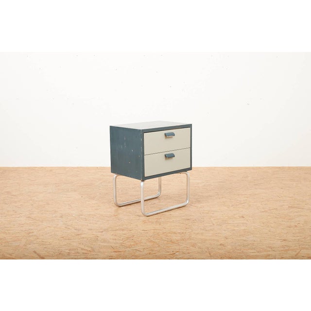 Nightstand with Aluminum Round Tube Frame For Sale - Image 12 of 12