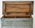 Turquoise 20th Century Rustic Lift Top Storage Chest For Sale - Image 8 of 11