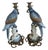 Hollywood Regency A Pair of Vintage Hollywood Regency Style Blue & White Ceramic Parrot Candle Holders For Sale - Image 3 of 12