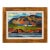 Kevin Broad “Videy / Reykjavik” Iceland Series Acrylic Landscape Painting in Gilt Frame For Sale
