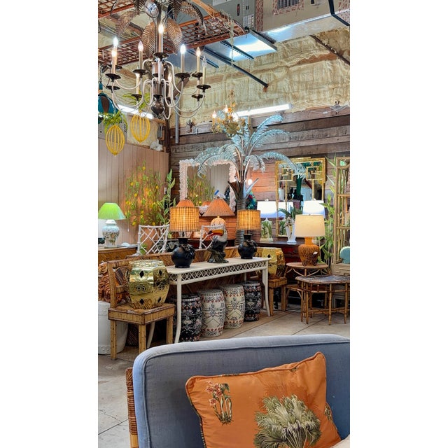 Late 20th Century Chinese Export Black Ground Famille Rose Porcelain Garden Stools For Sale - Image 12 of 12