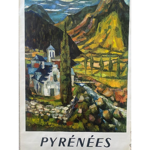 1950s Pyrenees Poster from Gerard Calbet, 1950s For Sale - Image 5 of 15