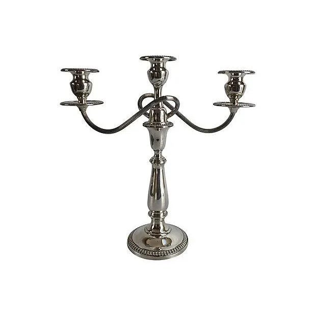 Sterling Silver Candelabras - A Pair For Sale - Image 10 of 10