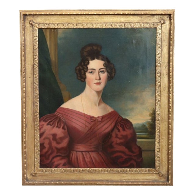 Unknown, Portrait of a Young Woman, Oil Painting on Canvas, Framed For Sale