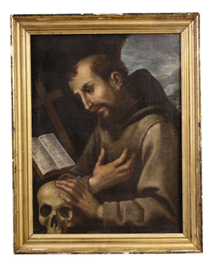 Saint Francis of Assisi, 1660, Oil on Canvas, Framed