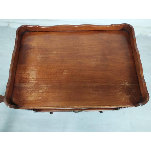 Tan Louis XV Style Nightstands, 1950s, Set of 2 For Sale - Image 8 of 17