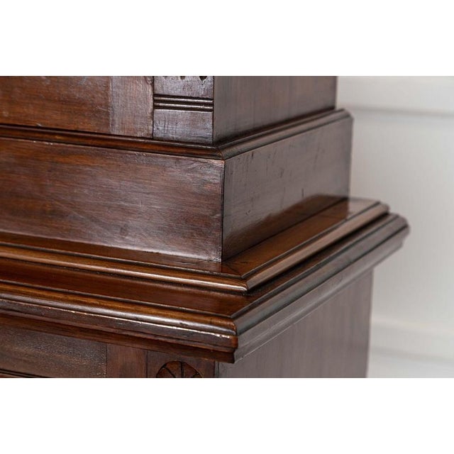 English Glazed Mahogany Bookcase, 1860s For Sale - Image 13 of 18