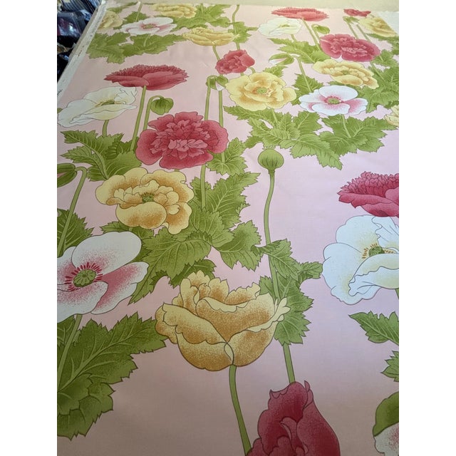 Traditional 14 Yards of Clarence House Hand Print Fabric Designed by Jay Yang For Sale - Image 3 of 8