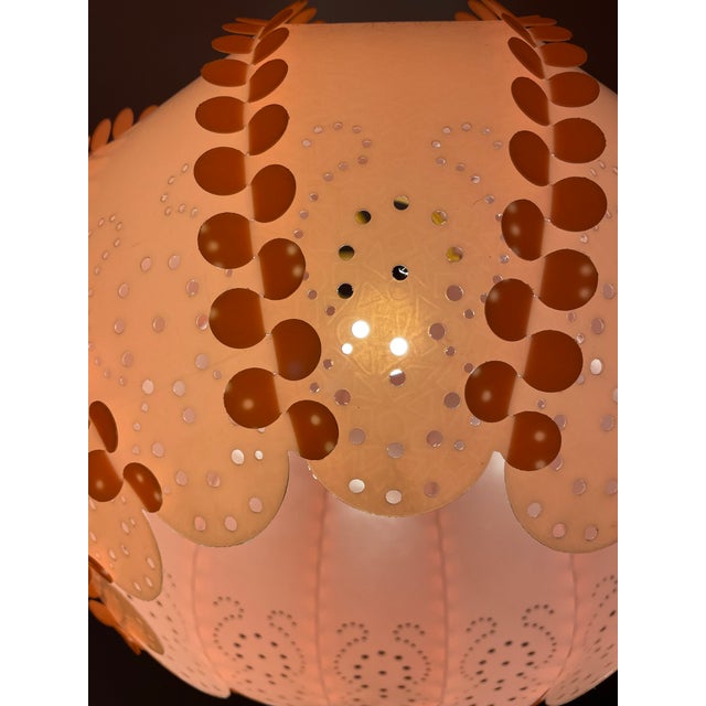 Large Danish Modern Coral Acrylic Modular Hanging Light, Ukraine, 1970s For Sale - Image 11 of 18