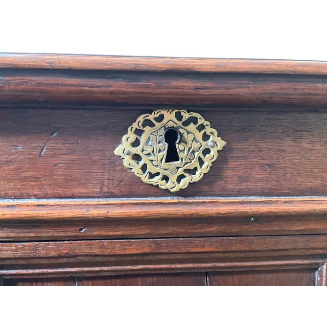 Brown Antique George III Oak Mule Blanket Chest For Sale - Image 8 of 15