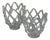 Murano Glass Vases attributed to Barovier and Toso, Italy, 1940s, Set of 2 For Sale