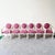 1980s Postmodern Casa Bique Swan Dining Chairs | Set of 6 in Ivory & Raspberry Pink For Sale In Chicago - Image 6 of 11