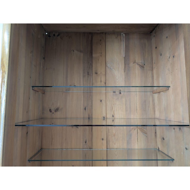 Brown Antique Display Cabinet in Walnut For Sale - Image 8 of 18