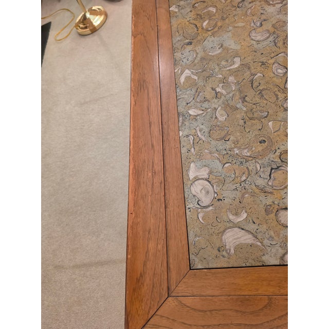 1960s Sophisticate by Tomlinson Mid-Century Marble Coffee Table For Sale - Image 9 of 13