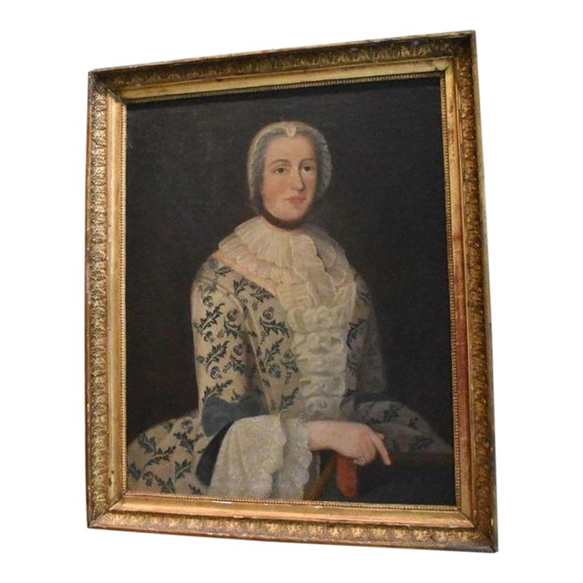 18th Century Portrait of a French Noblewoman For Sale
