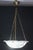 Stone 1950s Great Design Extra Large Size Art Deco White Alabaster Chandelier For Sale - Image 7 of 12
