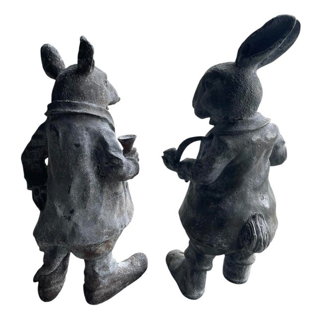 Introduce a touch of storybook charm and timeless elegance to your estate with this enchanting pair of vintage cast iron...