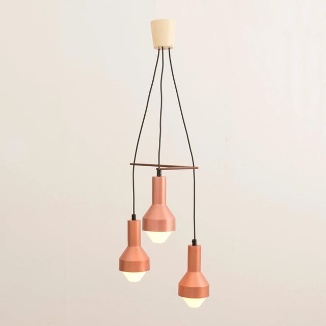 Copper Mid-Century Pendant Light in Copper by Tapio Wirkkala, 1959 For Sale - Image 8 of 11