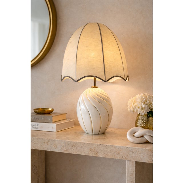 Italian Ceramic Table Lamp attributed to Tommaso Barbi, 1970s For Sale - Image 4 of 15