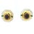 Elegant modernist earrings by MAZ, crafted in 14K yellow gold and dating to circa 1980. These sculptural earrings feature...