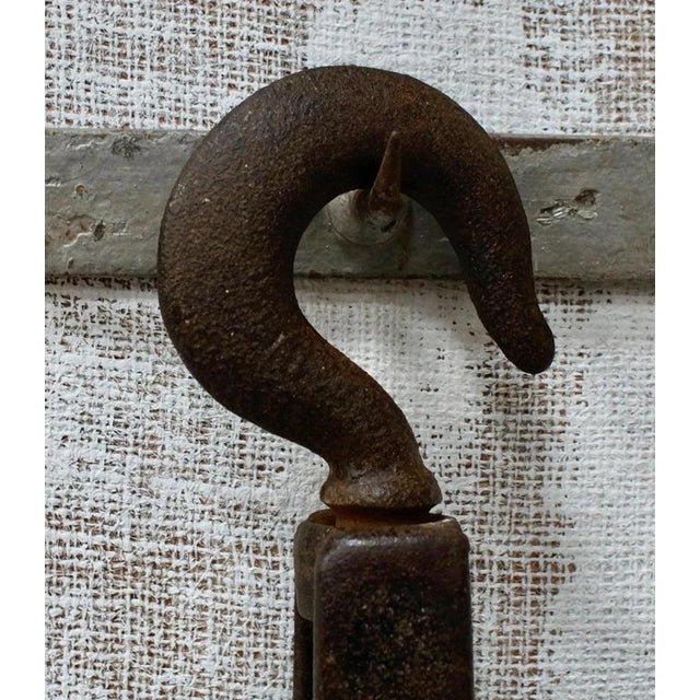 Antique Industrial Cast Iron Pulley Wheel, 1900 For Sale - Image 4 of 10