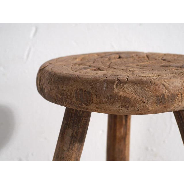 Antique Handmade Stool, 1900 For Sale - Image 4 of 9