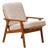 Danish Lounge Chair in Teak, 1950 For Sale