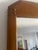 1960s "Vintage Mid-Century Ranch Oak Tilt Mirror by A. Brandt - Solid Wood With Brass Hardware" For Sale - Image 5 of 6