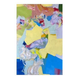 “Come on Look Sharp” Contemporary Abstract Painting by Brenna Giessen
