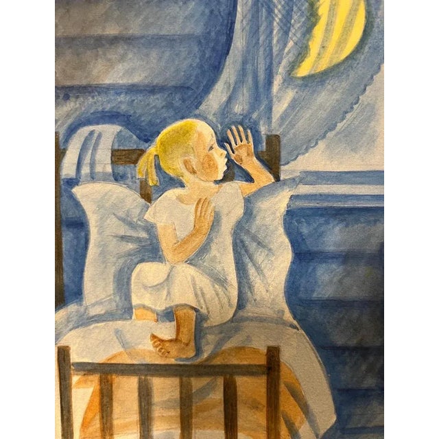 Marina Yevgenyevna Uspenskaya, Masha's Fairy Tales, 1970s, Watercolor, Framed For Sale - Image 4 of 6