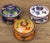 Traditional Vintage Cloisonné Enamel Lidded Bowls With Saucers – Floral & Bird Motif - Set of 4 For Sale - Image 3 of 18