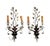 Silver French Baguès Style Silver Leaf Wall Sconces, a Pair For Sale - Image 8 of 9