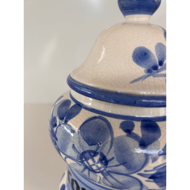 Vintage French Camomille Apothecary Jar For Sale - Image 4 of 9